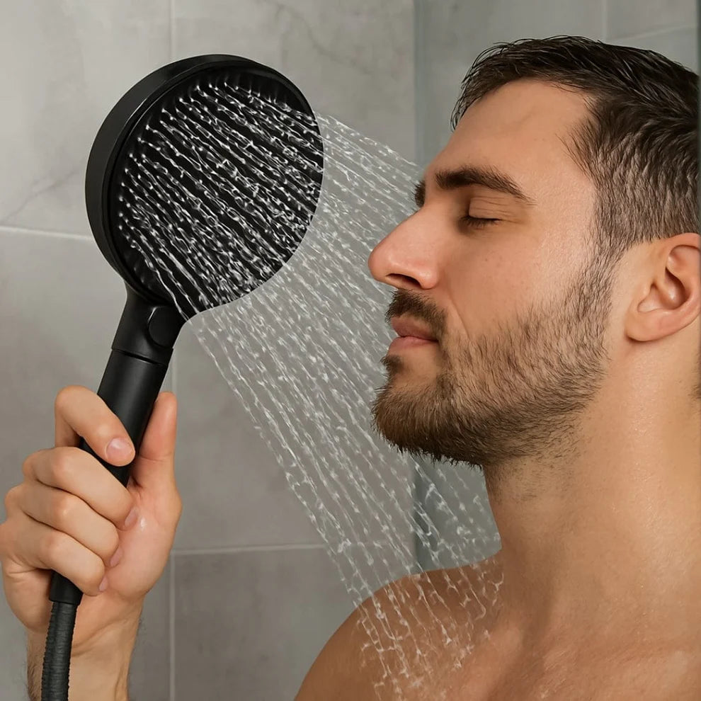 Pommeau de Douche Haute Pression avec Filtre – 3 Modes