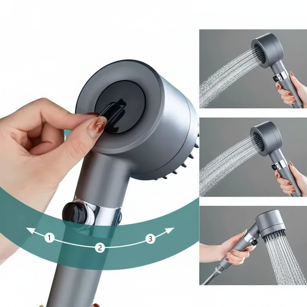 Pommeau de Douche 3 Modes - Vue angle