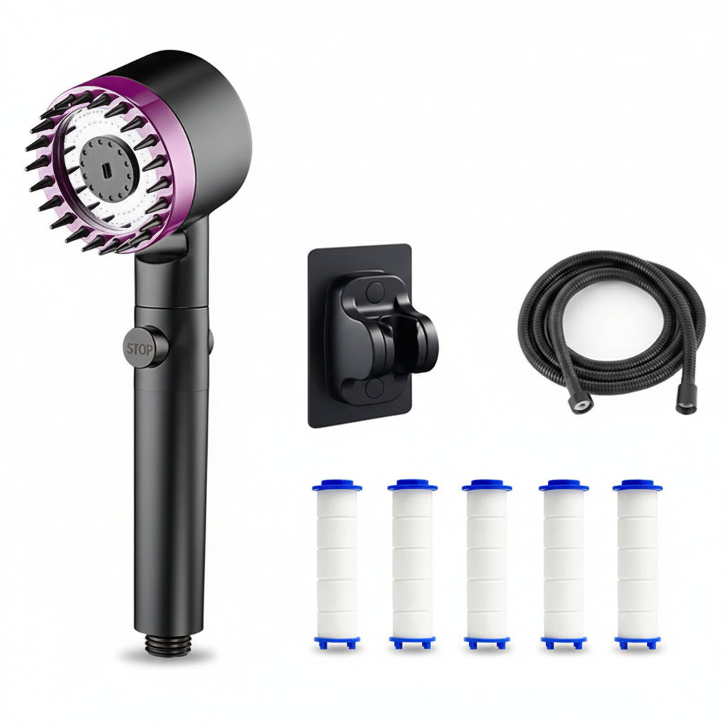 Pommeau de Douche 3 Modes – Filtrant Haute Pression