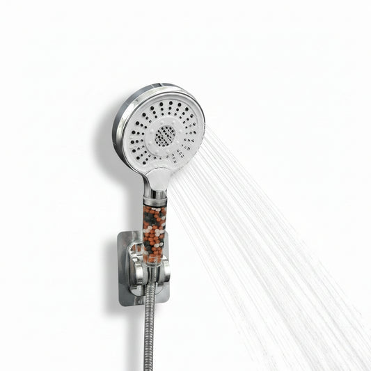 Pommeau de Douche Anti-Calcaire Filtration Intégrée & Haute Pression Aquapure